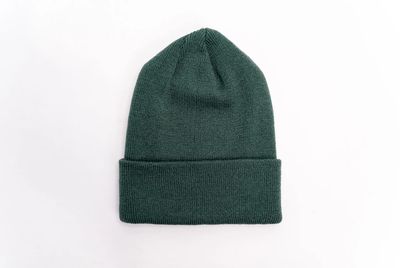 Am image of a Custom Beaniiez OG Acrylic Toque in Alpine Green!