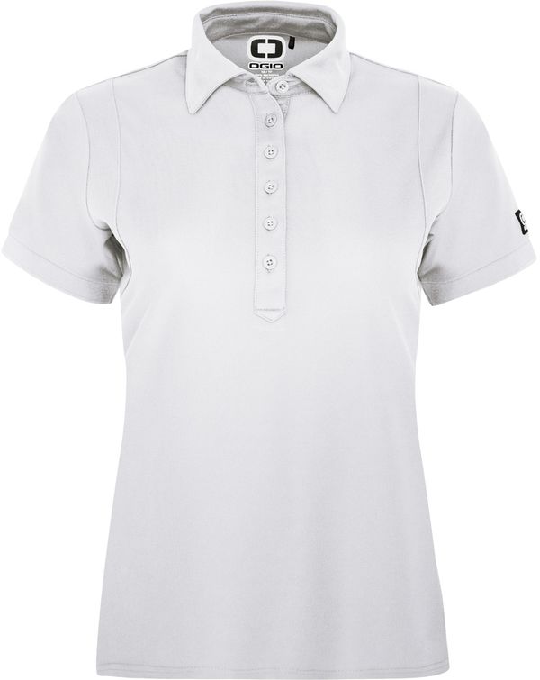 An image of a Custom OGIO JEWEL LADIES POLO in Bright White!