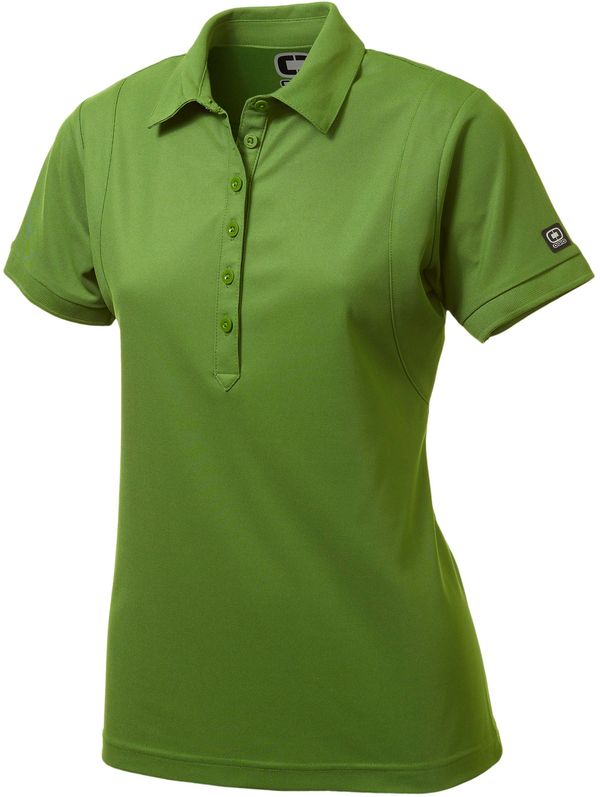 An image of a Custom OGIO JEWEL LADIES POLO in Gridiron Green!