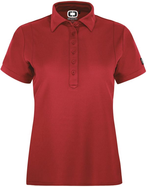 An image of a Custom OGIO JEWEL LADIES POLO in Signal Red!