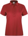 An image of a Custom OGIO JEWEL LADIES POLO in Signal Red!