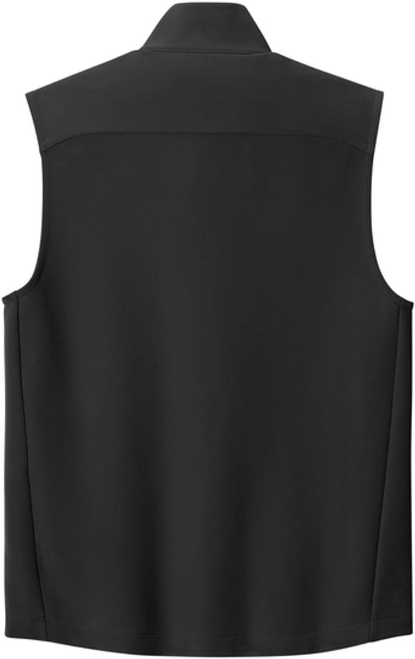 An image of a Custom Ogio Kinetic Soft Shell Vest in Blacktop!