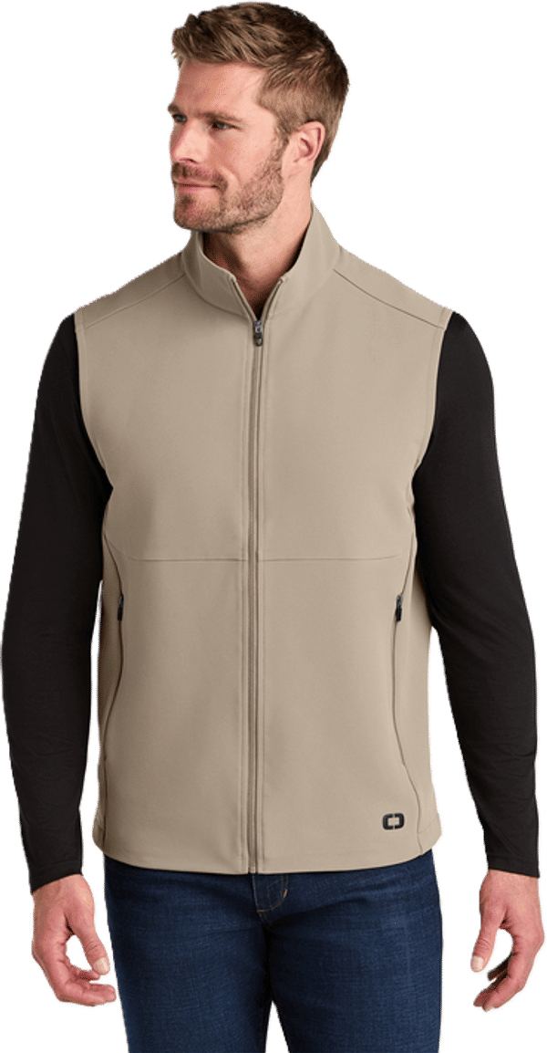 An image of a Custom Ogio Kinetic Soft Shell Vest!