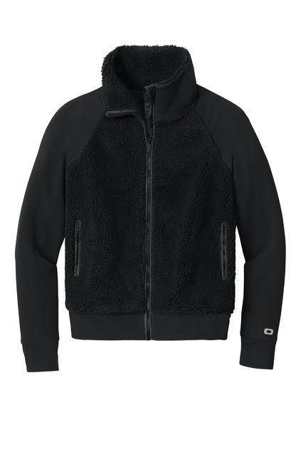 Ogio Ladies Luuma Sherpa Full Zip in Black