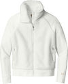 Am image of a Custom Ogio Ladies Luuma Sherpa Full Zip in Ivory Snow!