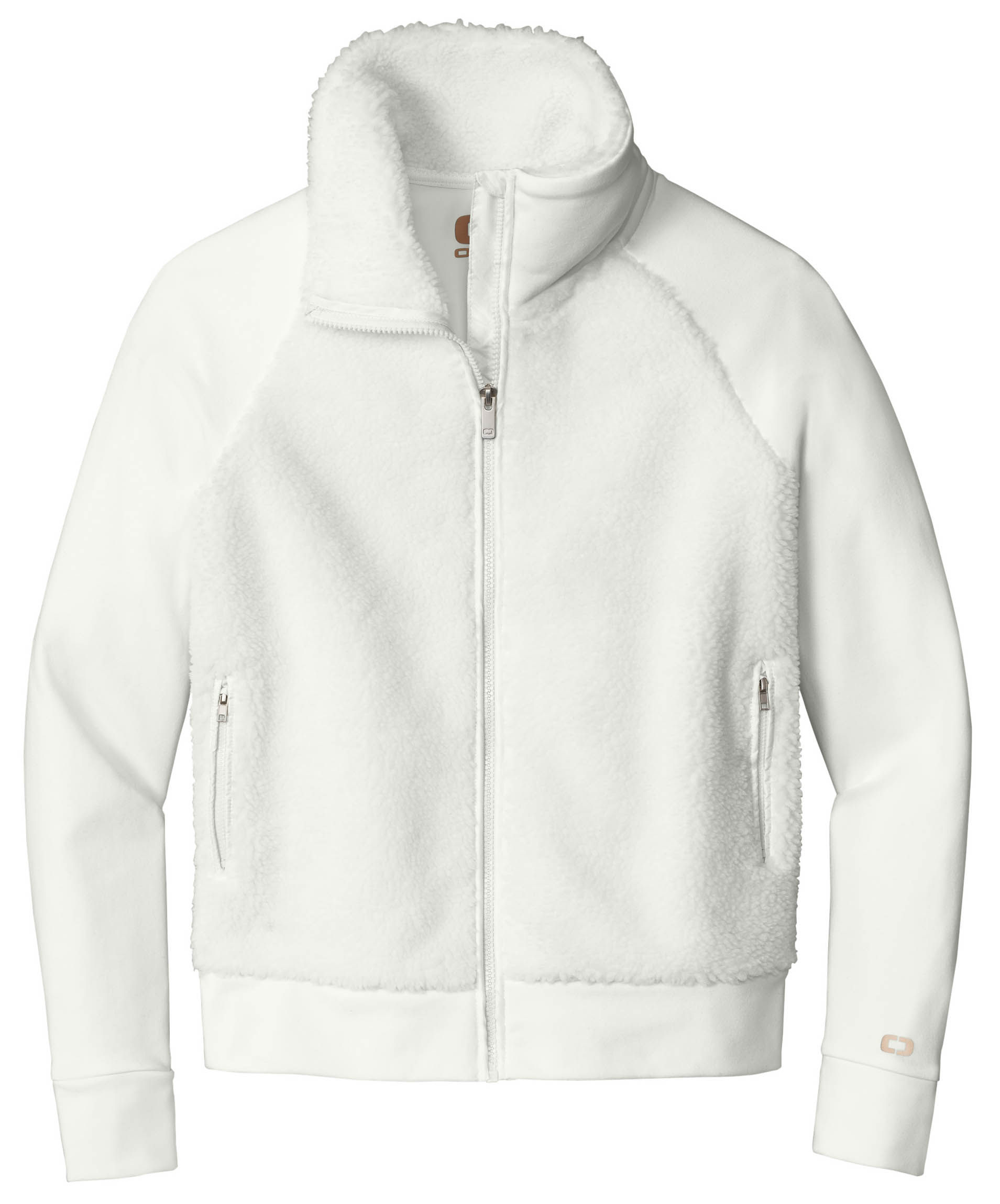 Ogio Ladies Luuma Sherpa Full Zip in Ivory Snow
