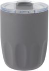 An image of a Custom Olla 10 oz Vacuum Coffee Cup With Ceramic Liner in Charcoal!