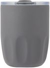 An image of a Custom Olla 10 oz Vacuum Coffee Cup With Ceramic Liner in Charcoal!