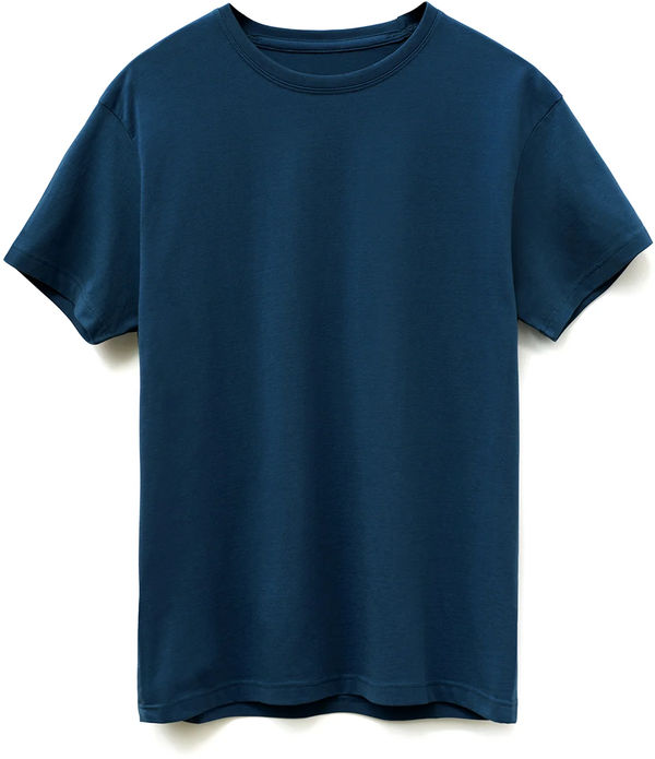 Am image of a Custom Original Favorites American Grown Supima® 100 Percent Cotton 6oz T Shirt in Ocean Navy!