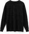 Am image of a Custom Original Favorites American Grown Supima 100 Percent Cotton 6oz Long Sleeve T Shirt in Black!