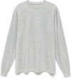 Am image of a Custom Original Favorites American Grown Supima 100 Percent Cotton 6oz Long Sleeve T Shirt in Heather Grey!