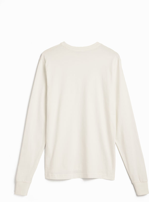Am image of a Custom Original Favorites American Grown Supima 100 Percent Cotton 6oz Long Sleeve T Shirt in Natural!