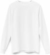 Am image of a Custom Original Favorites American Grown Supima 100 Percent Cotton 6oz Long Sleeve T Shirt in White!