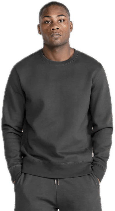 Organic cotton crew neck sweatshirt clearance