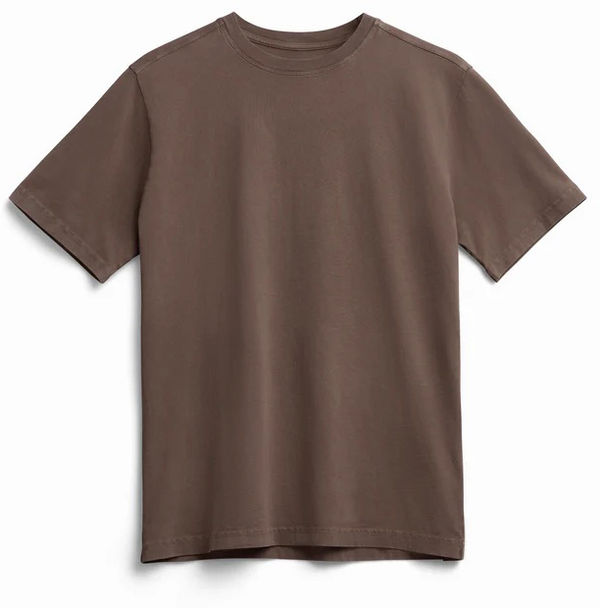 An image of a Custom Original Favorites Heavyweight Organic Tee in Chocolate!
