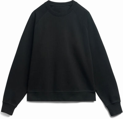 Am image of a Custom Original Favorites Mineral Ultra Heavyweight Organic French Terry Crew in Black!