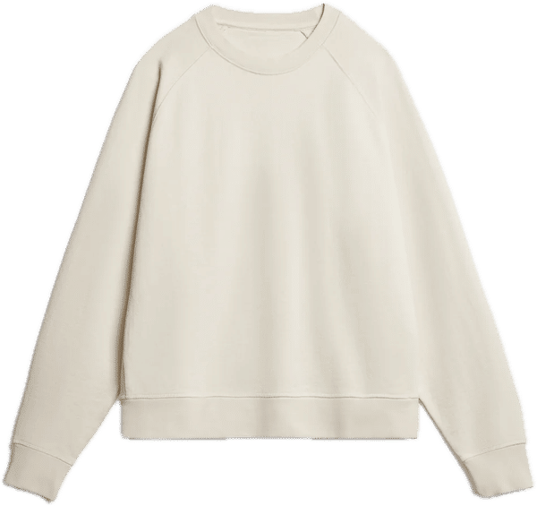 An image of a Custom Original Favorites Mineral Ultra Heavyweight Organic French Terry Crew in Parchment!