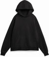 Am image of a Custom Original Favorites Mineral Ultra Heavyweight Organic French Terry Hood in Black!