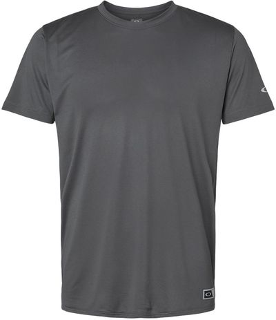 Am image of a Custom Oakley Team Issue Hydrolix T Shirt in Forged Iron!