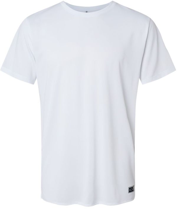 Am image of a Custom Oakley Team Issue Hydrolix T Shirt in White!