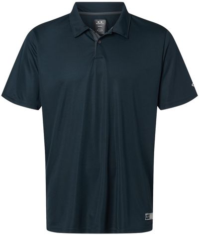 Am image of a Custom Oakley Team Issue Hydrolix Polo in Blackout!