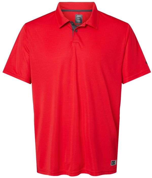 Am image of a Custom Oakley Team Issue Hydrolix Polo in Team Red!