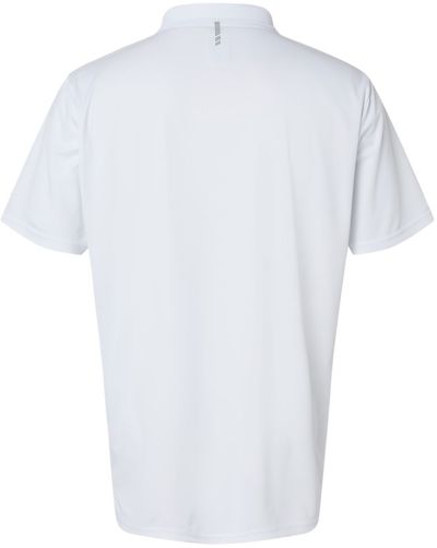 Am image of a Custom Oakley Team Issue Hydrolix Polo in White!