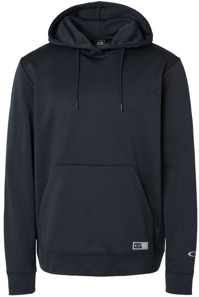 Am image of a Custom Oakley Team Issue Hydrolix Hooded Sweatshirt in Blackout!