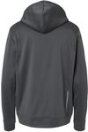 Am image of a Custom Oakley Team Issue Hydrolix Hooded Sweatshirt in Forged Iron!