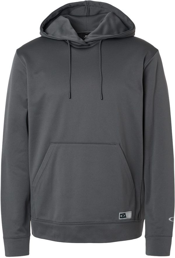 Am image of a Custom Oakley Team Issue Hydrolix Hooded Sweatshirt in Forged Iron!