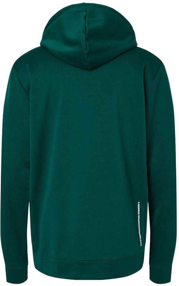 Am image of a Custom Oakley Team Issue Hydrolix Hooded Sweatshirt in Team Fir!