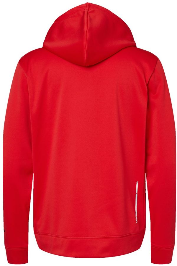 Am image of a Custom Oakley Team Issue Hydrolix Hooded Sweatshirt in Team Red!
