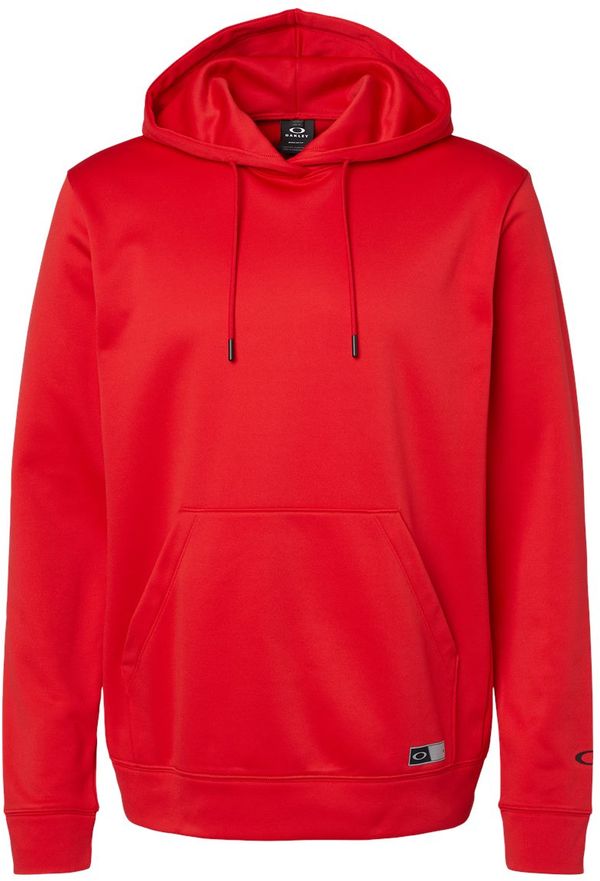 Am image of a Custom Oakley Team Issue Hydrolix Hooded Sweatshirt in Team Red!