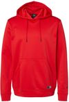 Am image of a Custom Oakley Team Issue Hydrolix Hooded Sweatshirt in Team Red!