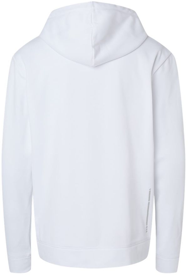 Am image of a Custom Oakley Team Issue Hydrolix Hooded Sweatshirt in White!