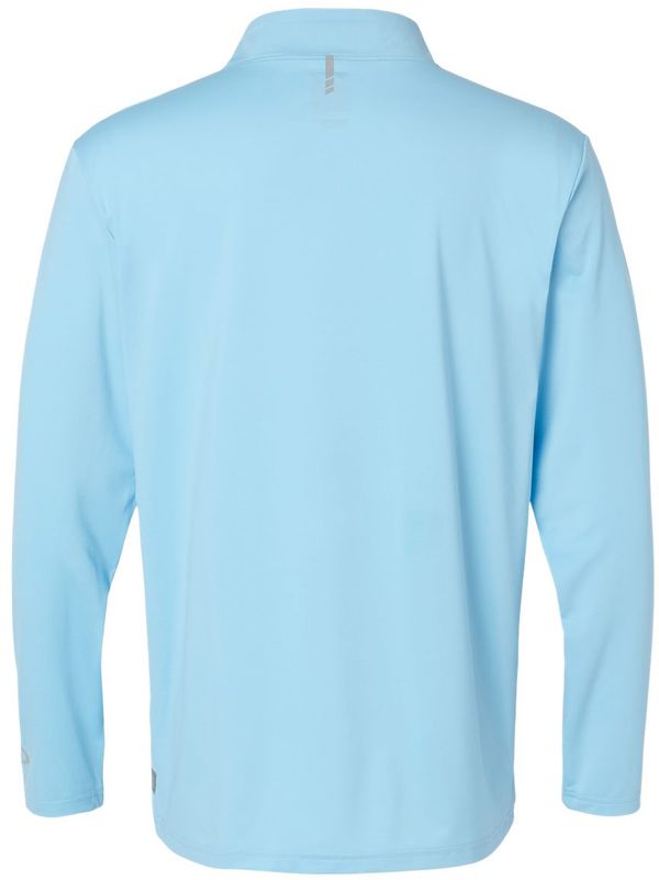 Am image of a Custom Oakley Team Issue Podium Quarter Zip Pullover in Carolina Blue!
