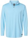 Am image of a Custom Oakley Team Issue Podium Quarter Zip Pullover in Carolina Blue!