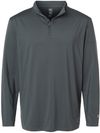 Am image of a Custom Oakley Team Issue Podium Quarter Zip Pullover in Forged Iron!