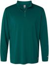 Am image of a Custom Oakley Team Issue Podium Quarter Zip Pullover in Team Fir!