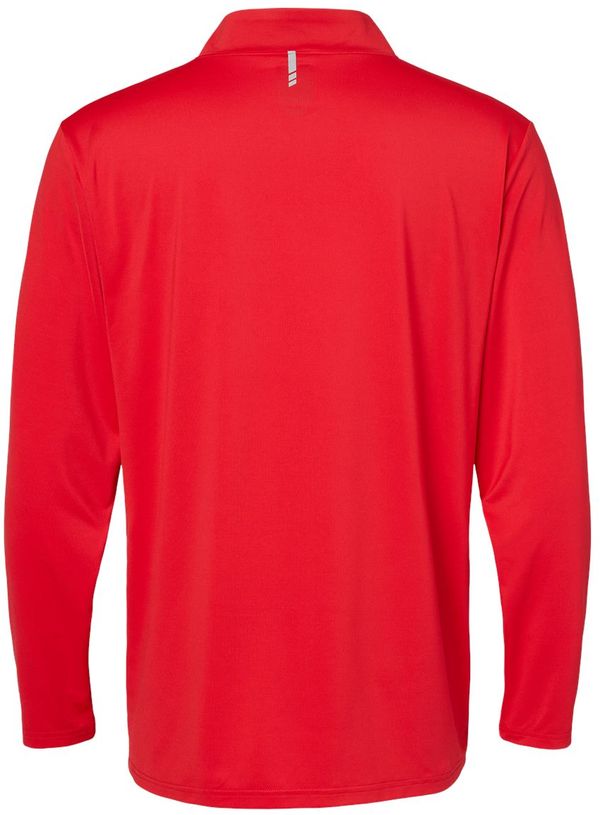 Am image of a Custom Oakley Team Issue Podium Quarter Zip Pullover in Team Red!