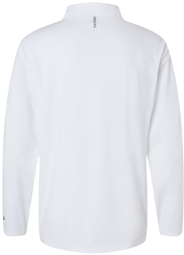 Am image of a Custom Oakley Team Issue Podium Quarter Zip Pullover in White!