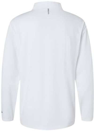 Am image of a Custom Oakley Team Issue Podium Quarter Zip Pullover in White!