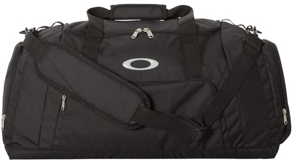 Am image of a Custom Oakley 55L Gym to Street Duffel Bag in Blackout!