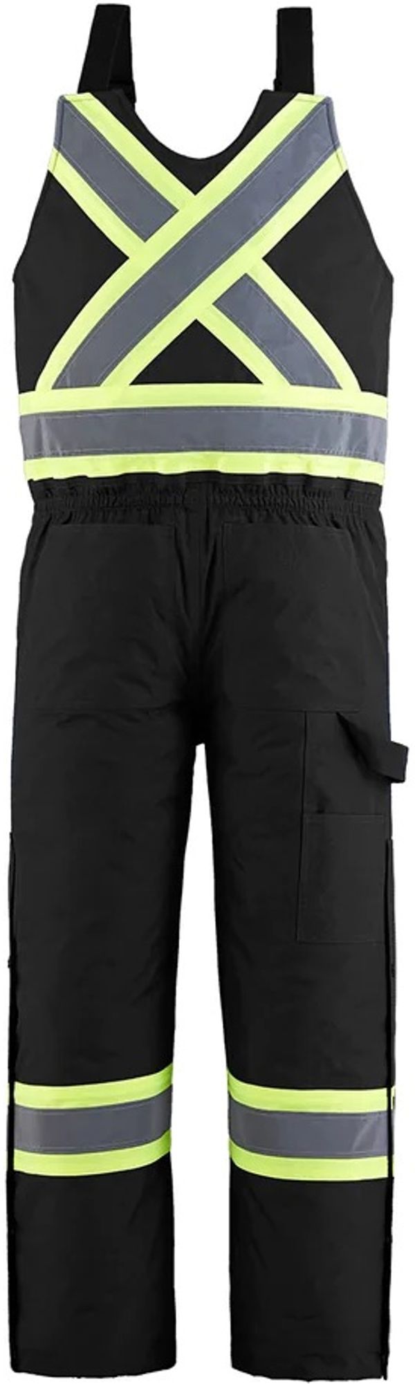 Am image of a Custom CX2 Cabover Mens Hi Vis Insulated Overall in Black!