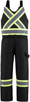 Am image of a Custom CX2 Cabover Mens Hi Vis Insulated Overall in Black!