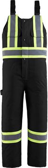 Am image of a Custom CX2 Cabover Mens Hi Vis Insulated Overall in Black!