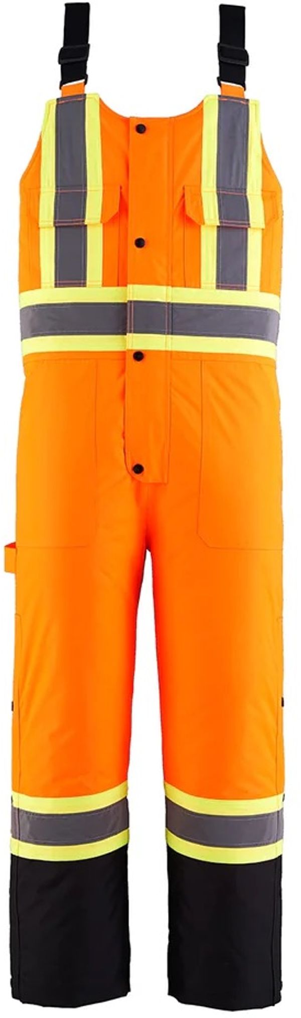 Am image of a Custom CX2 Cabover Mens Hi Vis Insulated Overall in Hi Vis Orange!