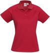 Am image of a Custom Biz Collection Ladies Sprint Polo in Red!