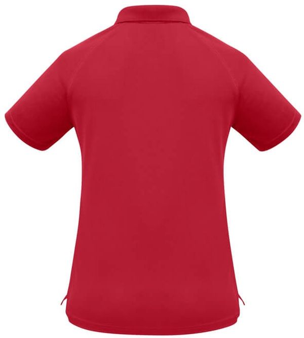 Am image of a Custom Biz Collection Ladies Sprint Polo in Red!