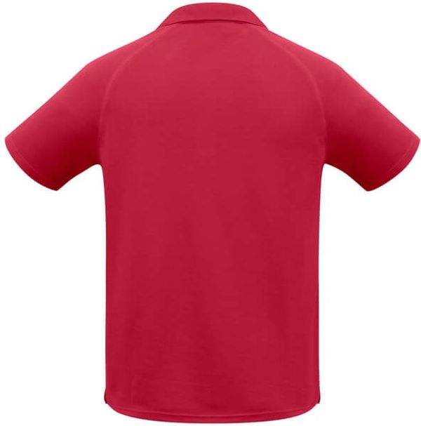 Am image of a Custom Biz Collection Kids Sprint Polo in Red!